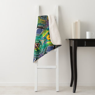 Circuit Board Sherpa Blanket
