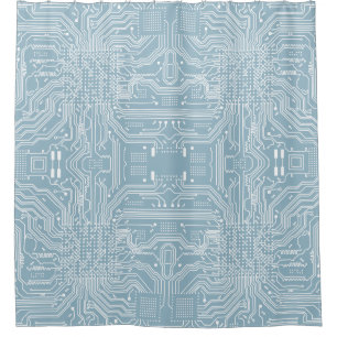 Circuit board shower curtain
