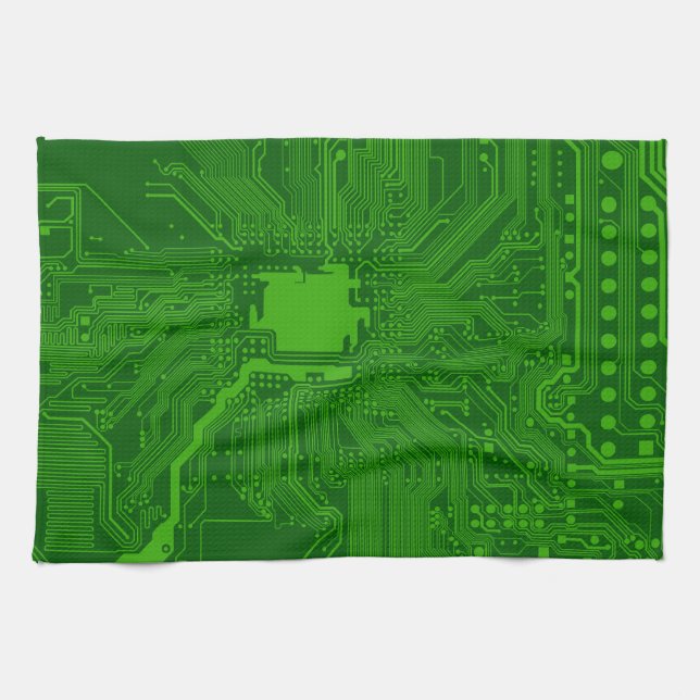 Circuit Board Tea Towel (Horizontal)