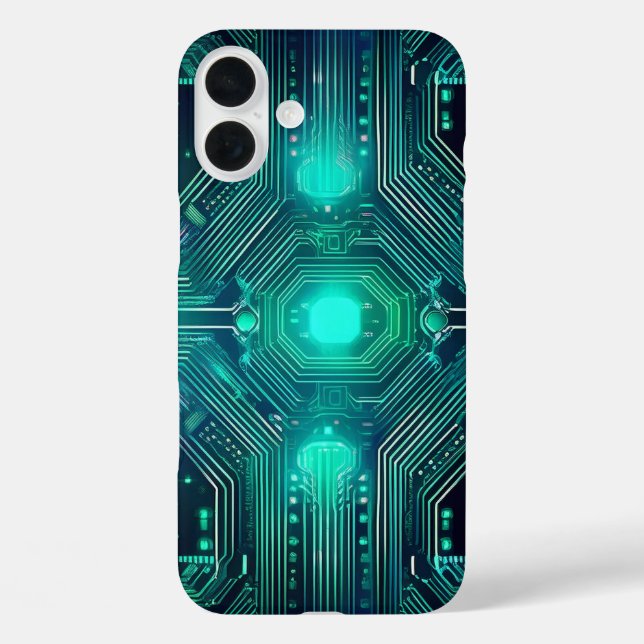 Circuit Board Tech-Inspired Style Case-Mate iPhone Case (Back)