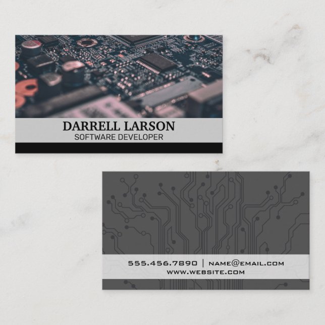 Circuit Board | Technology Business Card (Front/Back)
