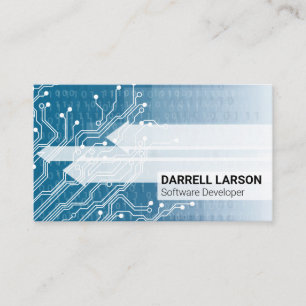 Circuit Board Technology Coding Numbers Business Card