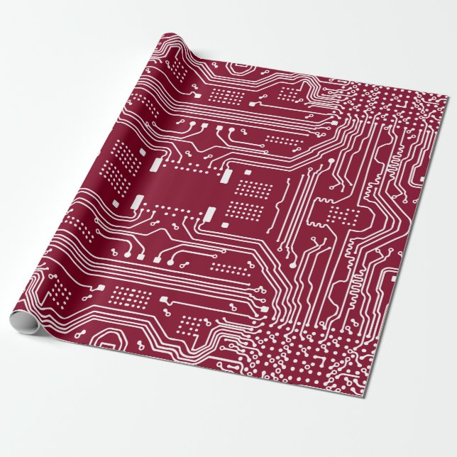 Circuit board wrapping paper (Unrolled)