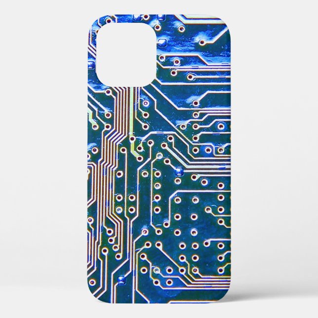 Circuit Boardboard,computer,blue,capacitor,chip,ci Case-Mate iPhone Case (Back)