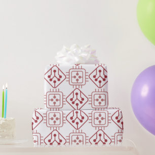 Circuit Chips Wrapping Paper