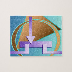"Circuit Diagram" digital art print Jigsaw Puzzle