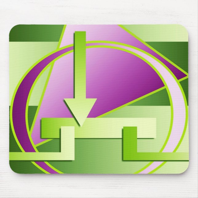 "Circuit Diagram" digital art print Mouse Mat (Front)