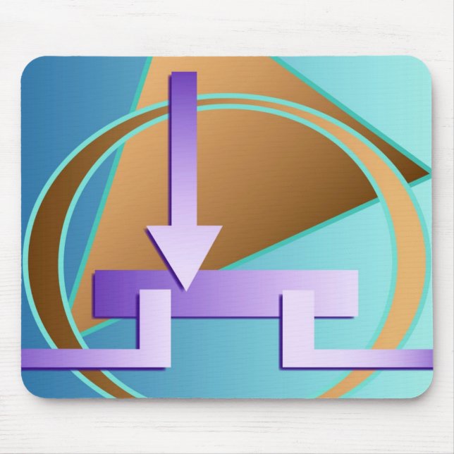 "Circuit Diagram" digital art print Mouse Mat (Front)