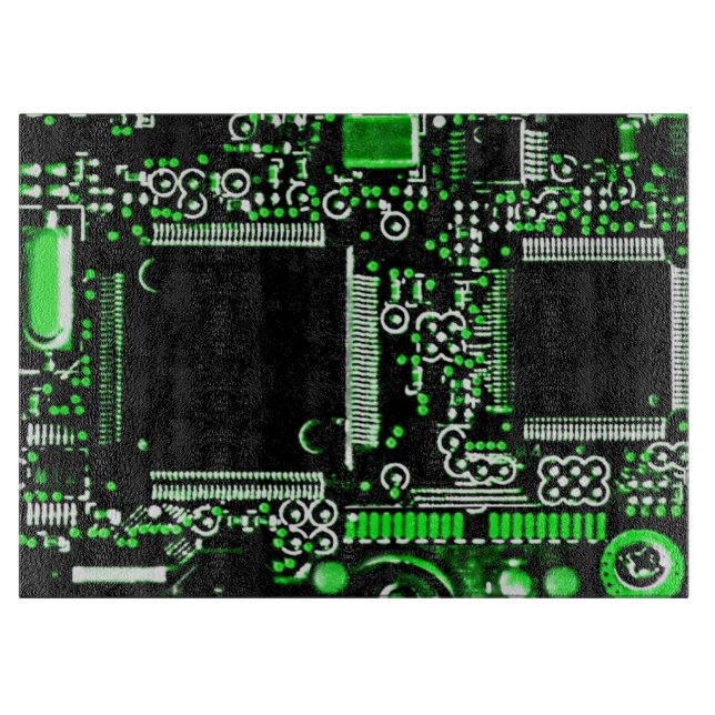 Circuit Green 2 cutting board (Front)