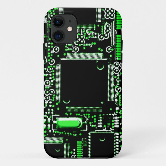 Circuit Green 2 iPhone case (Back)