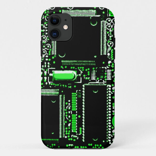 Circuit Green 2 iPhone case (Back)