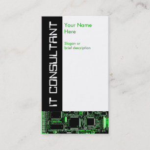 Circuit Green 2 'IT Consultant' business card