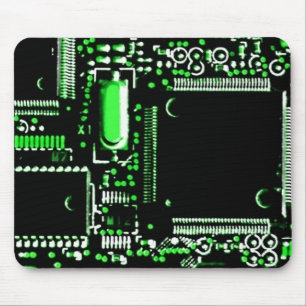 Circuit Green 2 mouspad Mouse Mat