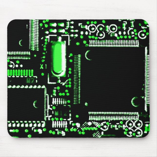Circuit Green 2 mouspad Mouse Mat (Front)