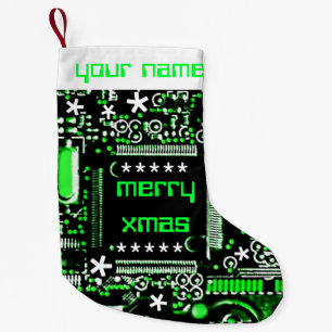 Circuit Green 2 Name stocking two sided
