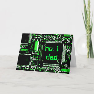 Circuit Green 2 'no.1 dad' greetings card