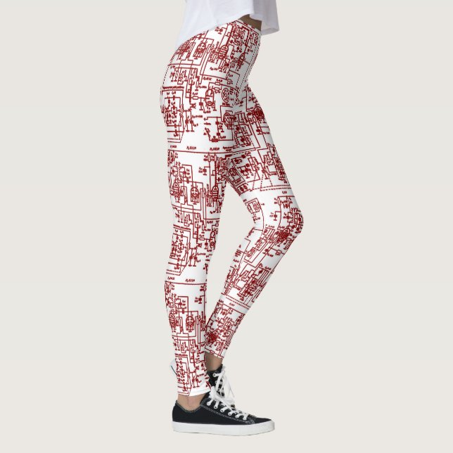 Circuit Leggings (cherry) (Right)