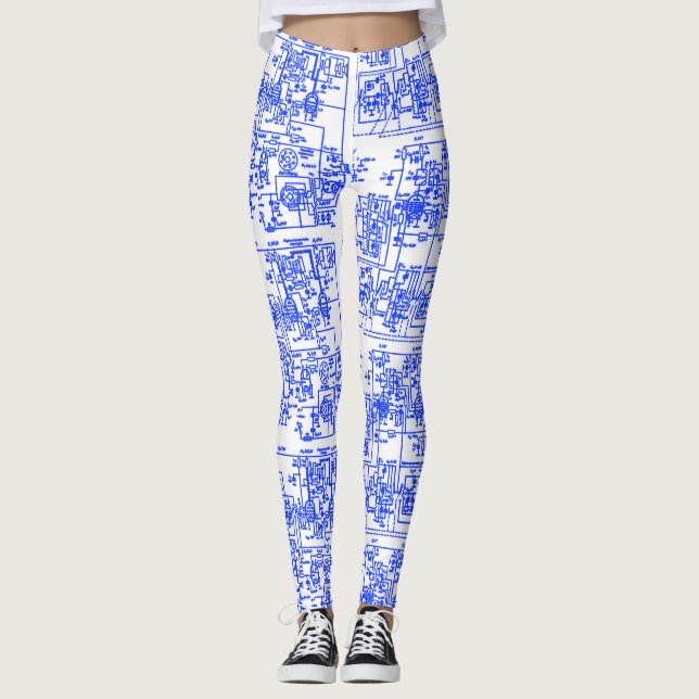 Circuit Leggings (cyan) (Front)