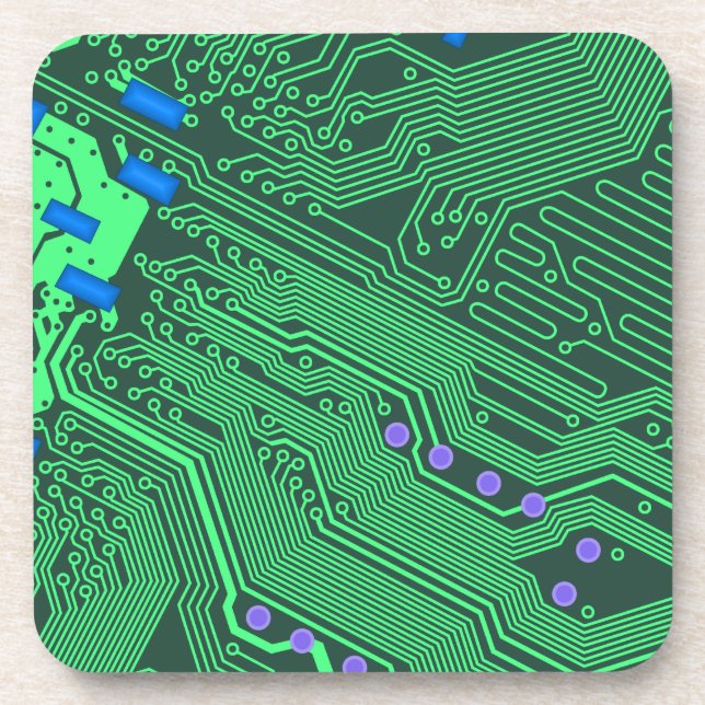 Circuit Pattern Coaster (Front)
