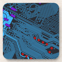 Circuit Pattern Coasters