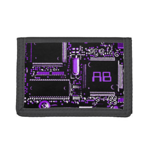 Circuit Purple 2 Monogram wallet