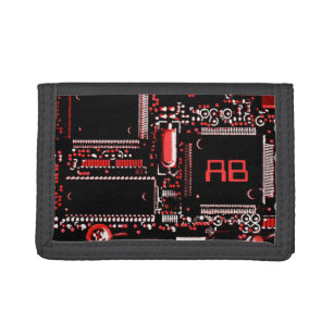 Circuit Red 2 Monogram wallet