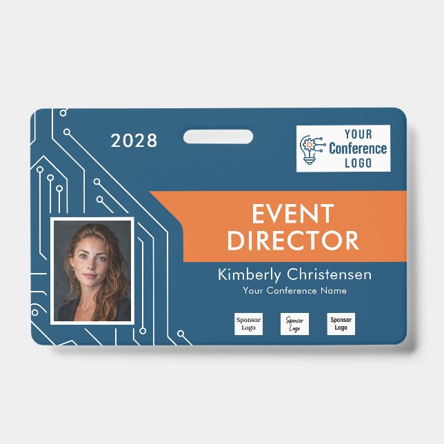 Circuit Technology Event Director Photo ID Badge (Front)