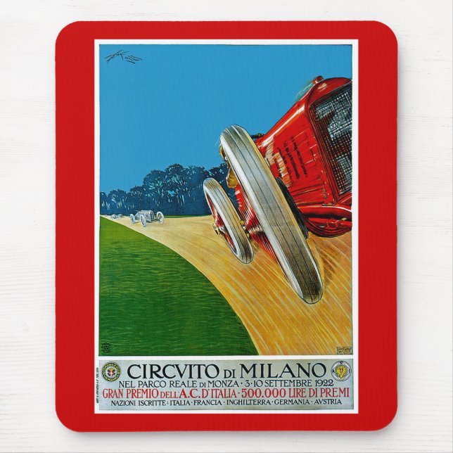 Circuito di Milano Mouse Mat (Front)
