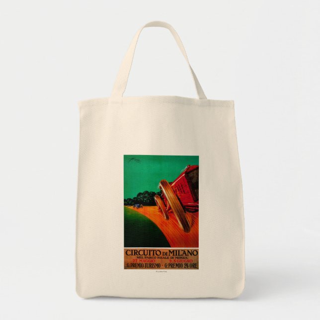 Circuito Di Milano Vintage PosterEurope Tote Bag (Front)