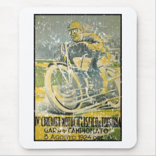 Circuito Motociclistico-1924 - distressed Mouse Mat