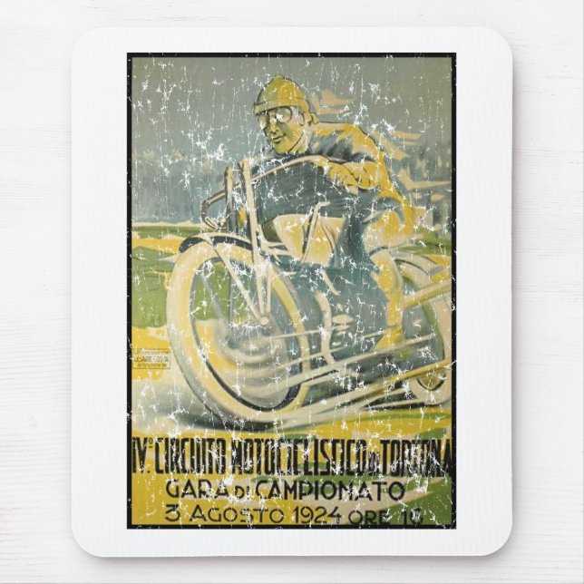 Circuito Motociclistico-1924 - distressed Mouse Mat (Front)