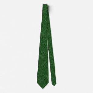 Circuitry - Faded Green on Dark Forest Green Tie