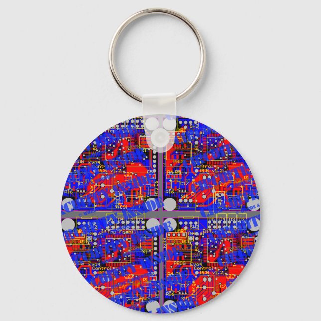 Circuitry Inside (Printed Circuit Board - PCB) Key Ring (Front)