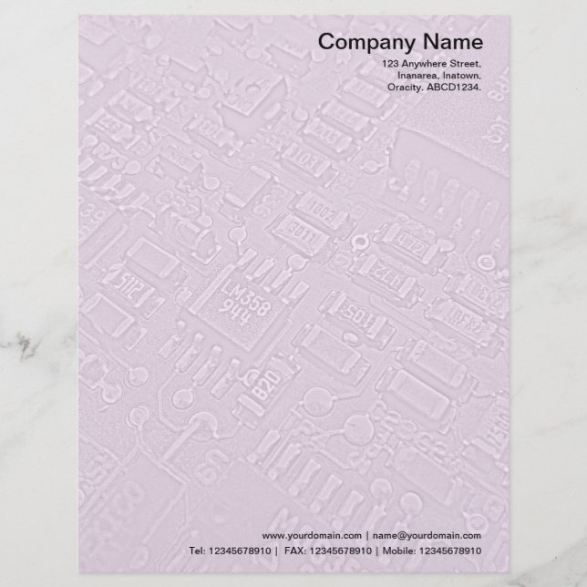 Circuitry - Pale Pink Letterhead (Front)