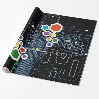 Circuitry Wrapping Paper