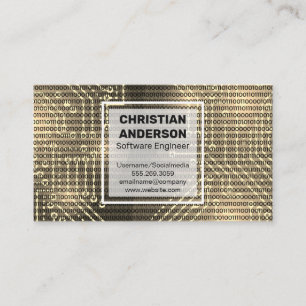 Circuits   Binary Code Business Card