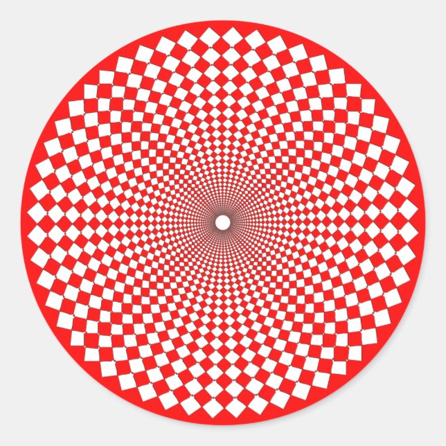 Circular Arabersque Classic Round Sticker (Front)