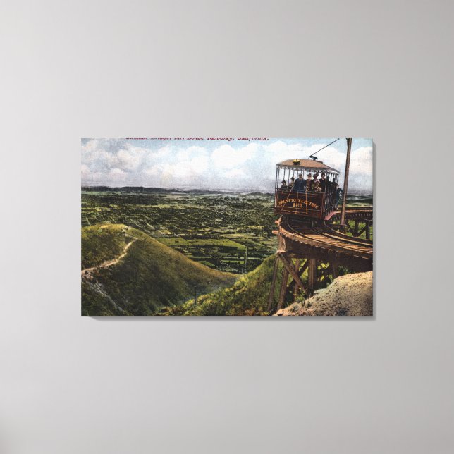 Circular Bridge Pacific Railway View Canvas Print (Front)