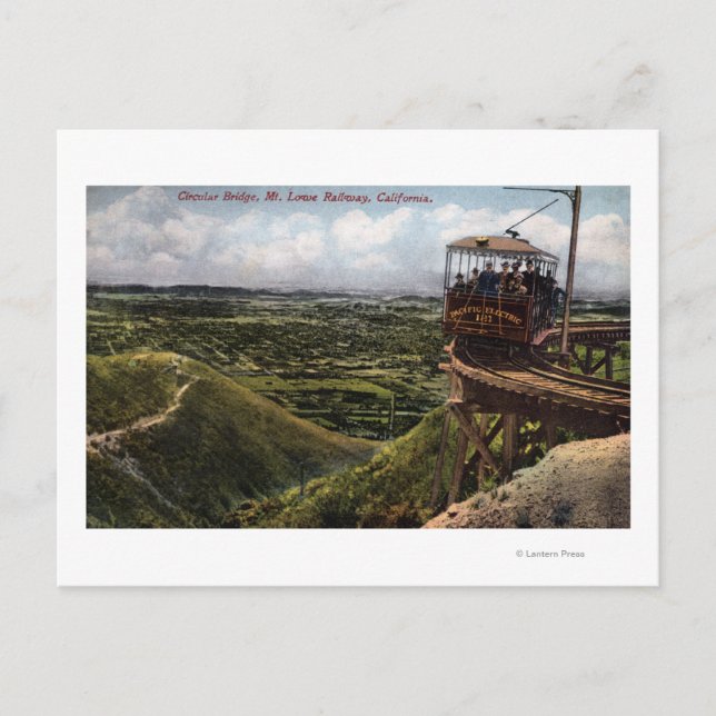 Circular Bridge Pacific Railway View Postcard (Front)