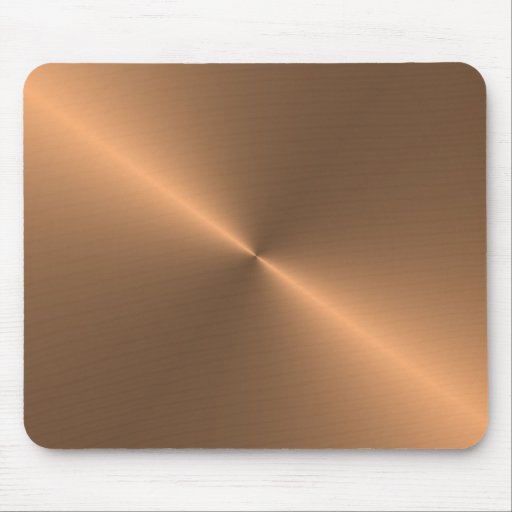 Image of circular brushed copper Mouse Mat