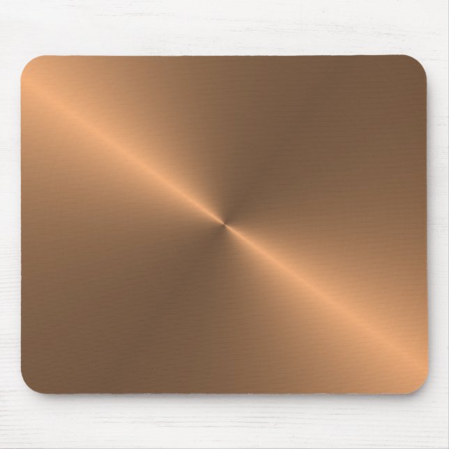 circular brushed copper mouse mat (Front)
