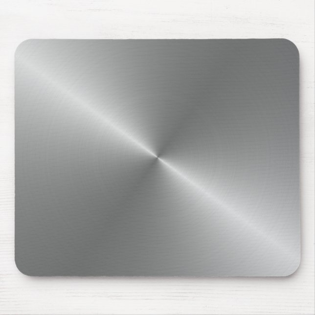 circular brushed steel mouse mat (Front)