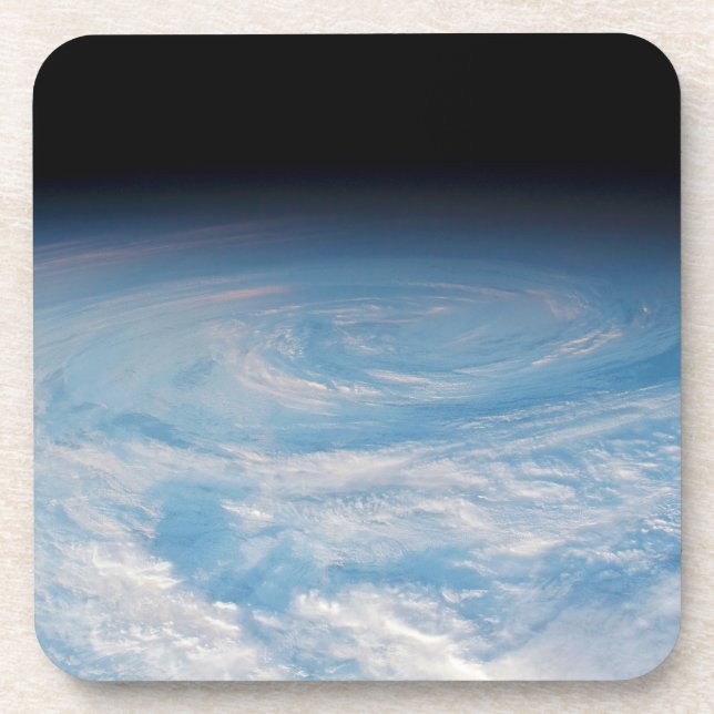 Circular Cloud Formation Over South Pacific Ocean. Coaster (Front)
