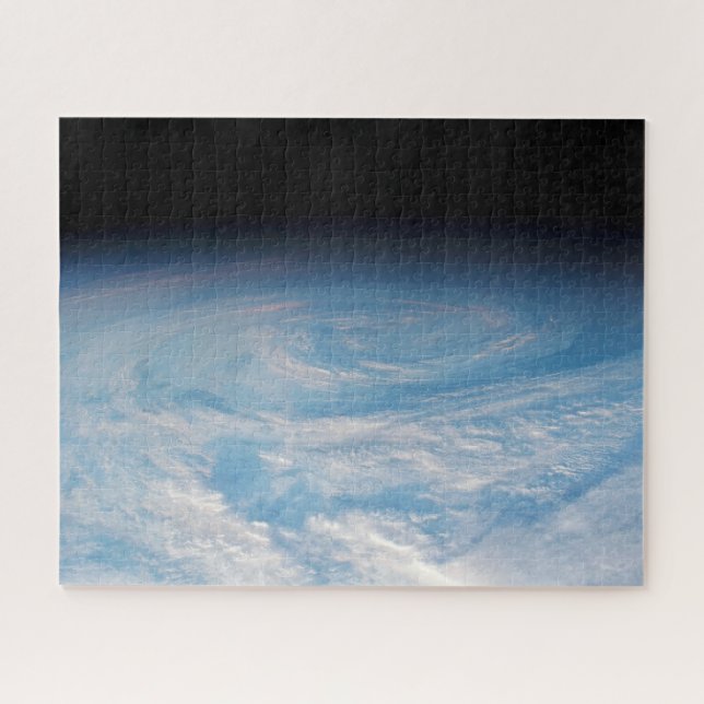 Circular Cloud Formation Over South Pacific Ocean. Jigsaw Puzzle (Horizontal)