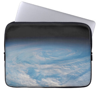 Circular Cloud Formation Over South Pacific Ocean. Laptop Sleeve