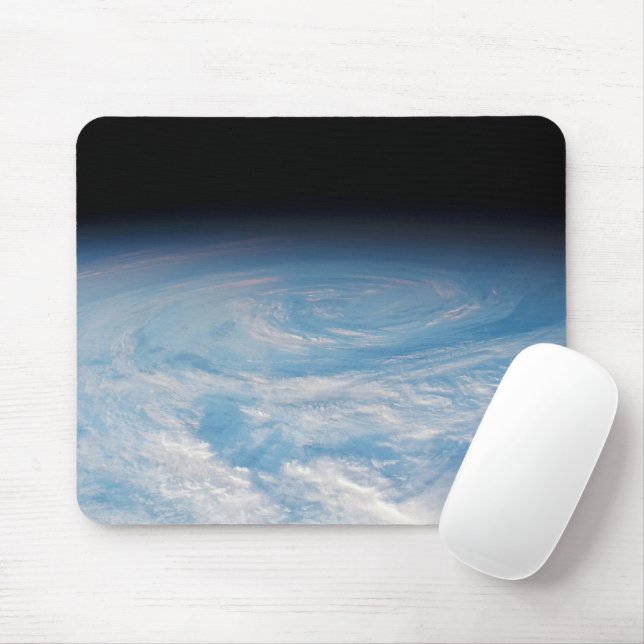 Circular Cloud Formation Over South Pacific Ocean. Mouse Mat (With Mouse)