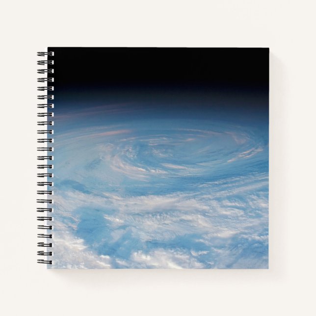Circular Cloud Formation Over South Pacific Ocean. Notebook (Front)