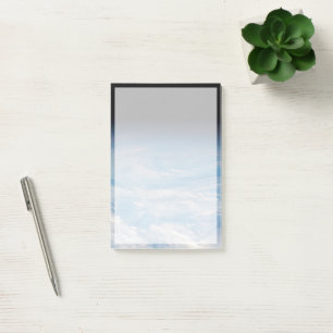 Circular Cloud Formation Over South Pacific Ocean. Post-it Notes