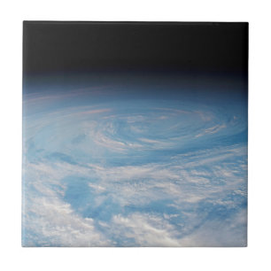 Circular Cloud Formation Over South Pacific Ocean. Tile