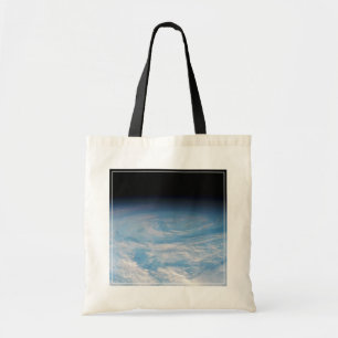 Circular Cloud Formation Over South Pacific Ocean. Tote Bag